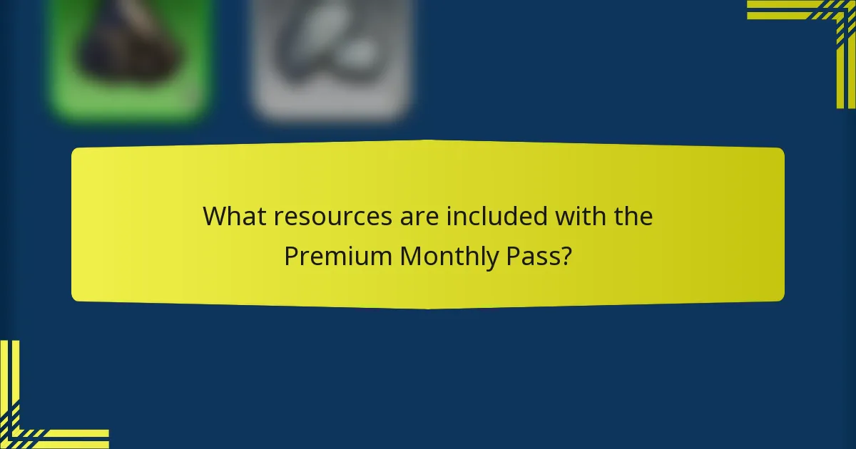 What resources are included with the Premium Monthly Pass?