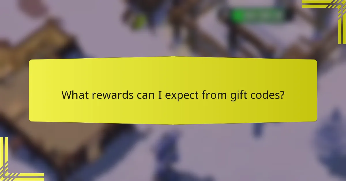 What rewards can I expect from gift codes?